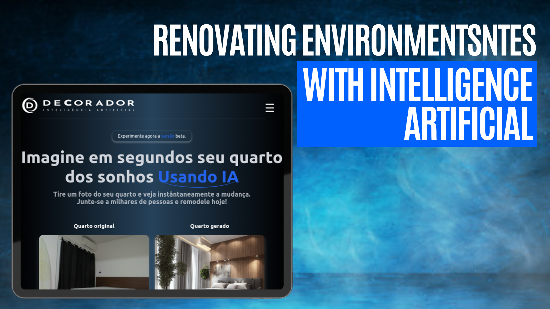 Decoração de ambientes com inteligência artificial